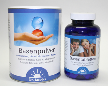 Dr.Jacob`s-Basenpulver und Basentabletten